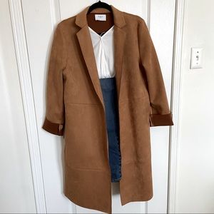 Zara Faux Suede Coat